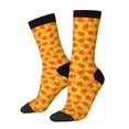 thumbnail image 1 of Disketp fall retro maple leaf Unisex Crew Socks Lightweight Breathable Ventilation Ankle Socks, Mid-calf socks for Daily, 1 of 6