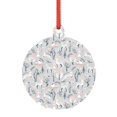 thumbnail image 1 of Disketp white Moose winter tree The Christmas Ornaments, Christmas Tree Acrylic Hanging Decorations Pendant Christmas Decor Indoors Home Party-Round Shape, 1 of 7