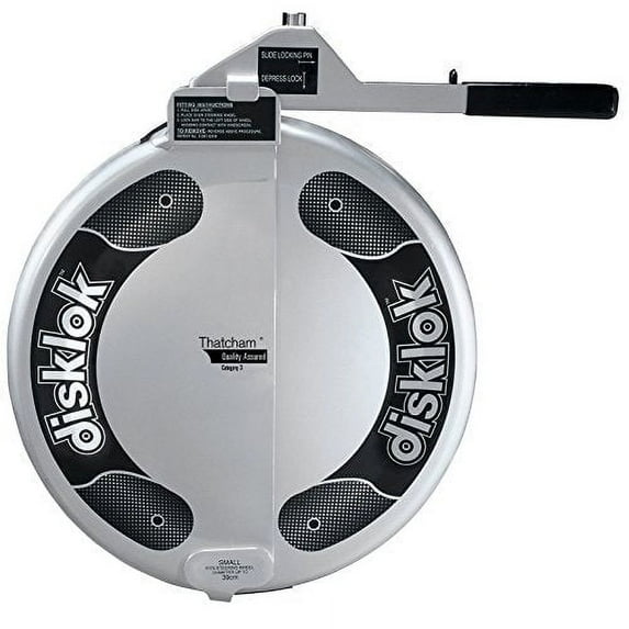 Disklok Security Device - Steering Wheel Lock - Silver - Left Hand Drive (LHD)