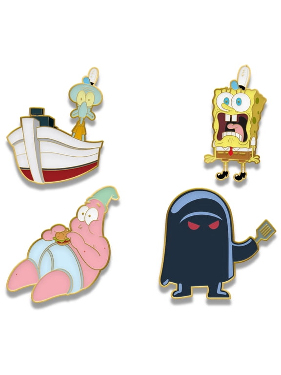 SpongeBob SquarePants - Graveyard Shift 4-Piece Enamel Pin Set