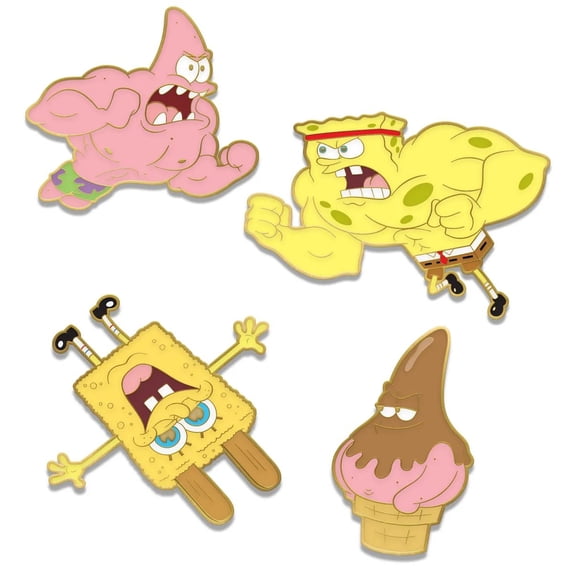 Disliz SpongeBob SquarePants - The Fry Cook Games 4-Piece Enamel Pin Set