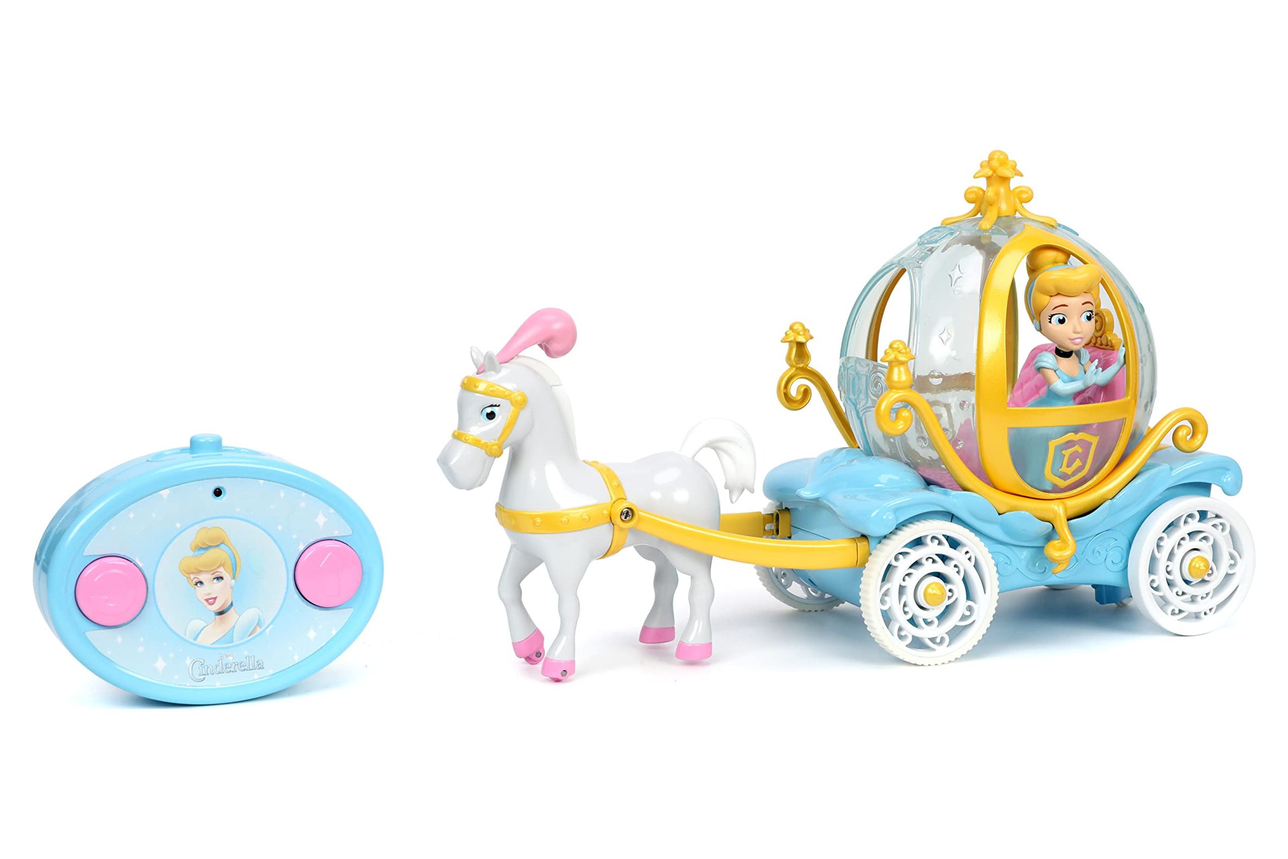 Disney 1:24 Princess Cinderella Horse-Drawn Carriage RC Radio Control Cars - image 1 of 9