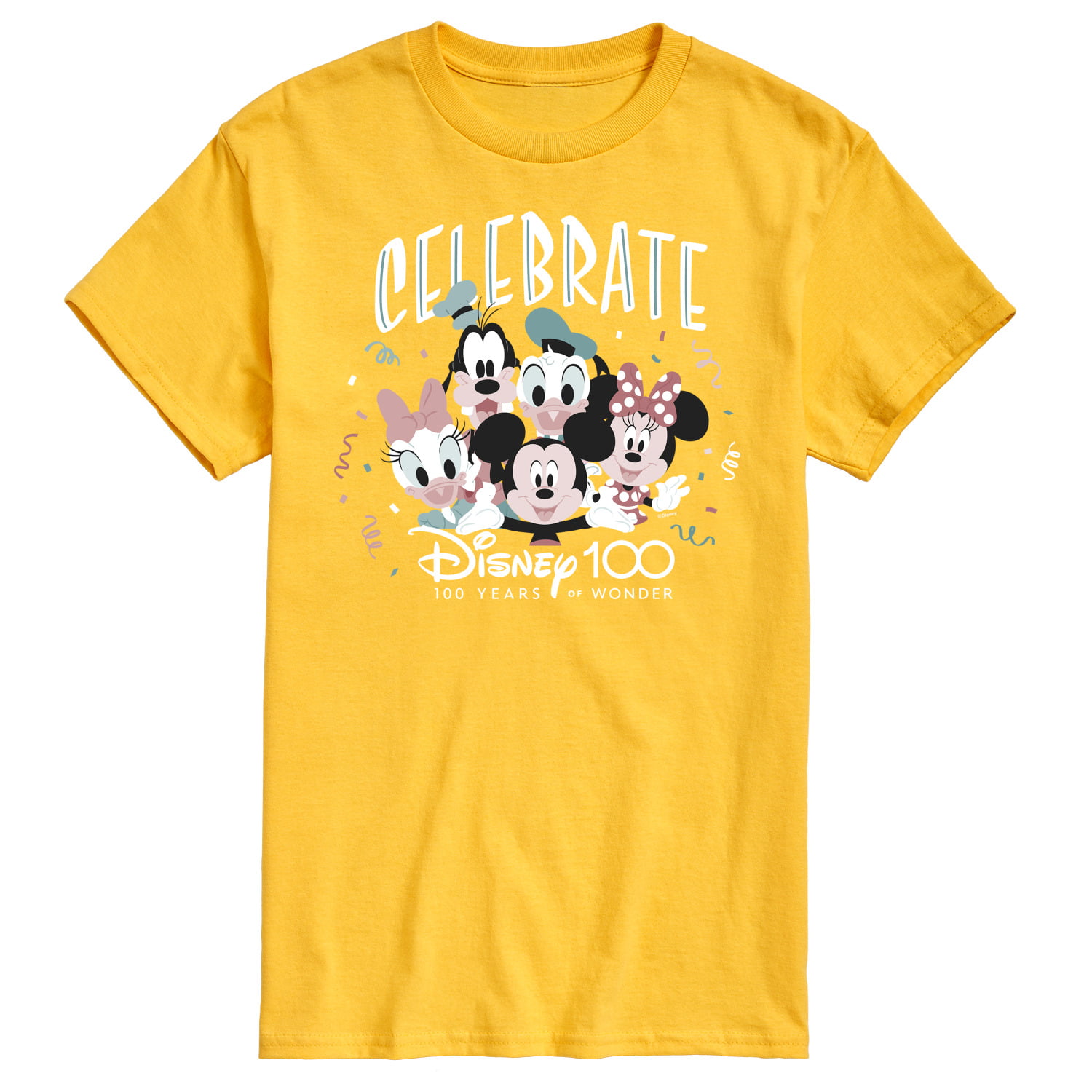Graphic Clubhouse 100 Wonder Years Celebrate Sleeve Mouse of 100 - Short - Mickey Men\'s 100 T-Shirt - Disney Disney -