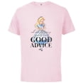 thumbnail image 1 of Disney 100 Anniversary Alice in Wonderland D100 Quote - Short Sleeve Cotton T-Shirt for Adults - Customized-Soft Pink, 1 of 5