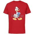 thumbnail image 1 of Disney 100 Anniversary Donald Duck D100 Quote Aw Phooey - Short Sleeve Cotton T-Shirt for Adults - Customized-Red, 1 of 5
