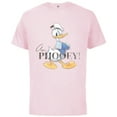 thumbnail image 1 of Disney 100 Anniversary Donald Duck D100 Quote Aw Phooey - Short Sleeve Cotton T-Shirt for Adults - Customized-Soft Pink, 1 of 5