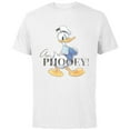thumbnail image 1 of Disney 100 Anniversary Donald Duck D100 Quote Aw Phooey - Short Sleeve Cotton T-Shirt for Adults - Customized-White, 1 of 5