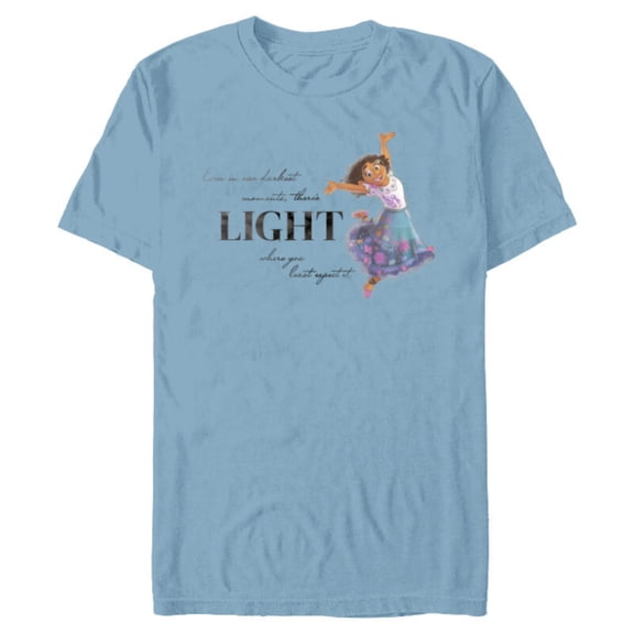 Disney 100 Anniversary Encanto Mirabel D100 Quote Light - Short Sleeve Blended T-Shirt for Adults - Customized-Ocean Blue