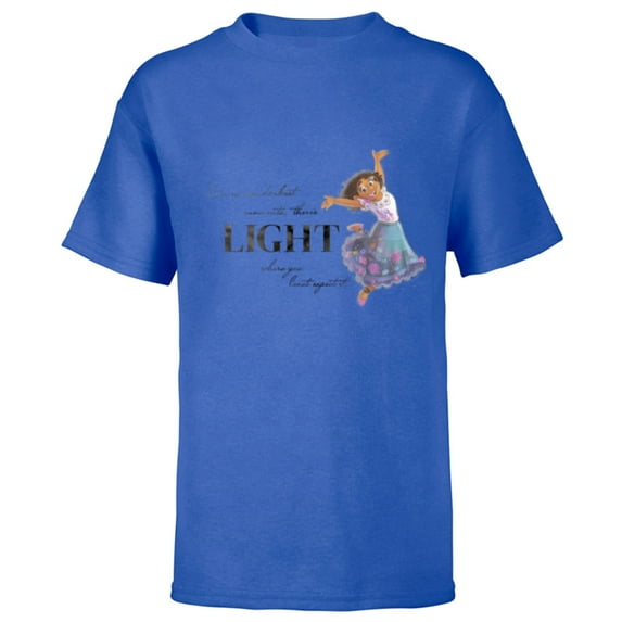 Disney 100 Anniversary Encanto Mirabel D100 Quote Light - Short Sleeve T-Shirt for Kids - Customized-Royal