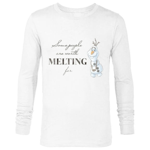 Disney 100 Anniversary Frozen Olaf D100 Quote Sweet - Long Sleeve T-Shirt for Men - Customized-White