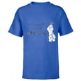 thumbnail image 1 of Disney 100 Anniversary Frozen Olaf D100 Quote Sweet - Short Sleeve T-Shirt for Kids - Customized-Royal, 1 of 5