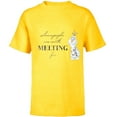 thumbnail image 1 of Disney 100 Anniversary Frozen Olaf D100 Quote Sweet - Short Sleeve T-Shirt for Kids - Customized-Yellow, 1 of 5