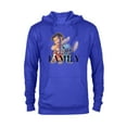thumbnail image 1 of Disney 100 Anniversary Lilo & Stitch D100 Quote ‘Ohana - Pullover Hoodie for Adults - Customized-Royal, 1 of 5
