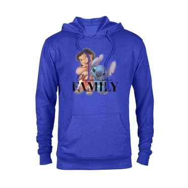 Disney 100 Anniversary Lilo & Stitch D100 Quote ‘Ohana - Pullover Hoodie for Adults - Customized-Navy