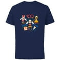 thumbnail image 1 of Disney 100 Anniversary Mickey Minnie Pluto 100 Years of Fun - Short Sleeve Cotton T-Shirt for Adults - Customized-Navy, 1 of 5