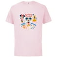 thumbnail image 1 of Disney 100 Anniversary Mickey Minnie Pluto 100 Years of Fun - Short Sleeve Cotton T-Shirt for Adults - Customized-Soft Pink, 1 of 5