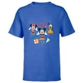 thumbnail image 1 of Disney 100 Anniversary Mickey Minnie Pluto 100 Years of Fun - Short Sleeve T-Shirt for Kids - Customized-Royal, 1 of 5