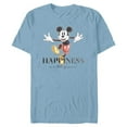 thumbnail image 1 of Disney 100 Anniversary Mickey Mouse D100 Quote Happiness - Short Sleeve Blended T-Shirt for Adults - Customized-Ocean Blue, 1 of 5