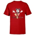 thumbnail image 1 of Disney 100 Anniversary Mickey Mouse D100 Quote Happiness - Short Sleeve T-Shirt for Kids - Customized-Red, 1 of 5