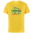 thumbnail image 1 of Disney 100 Anniversary Mickey and Minnie Join the Fun D100 - Short Sleeve Cotton T-Shirt for Adults - Customized-Yellow, 1 of 5