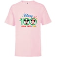 thumbnail image 1 of Disney 100 Anniversary Mickey and Minnie Join the Fun D100 - Short Sleeve T-Shirt for Kids - Customized-Soft Pink, 1 of 5