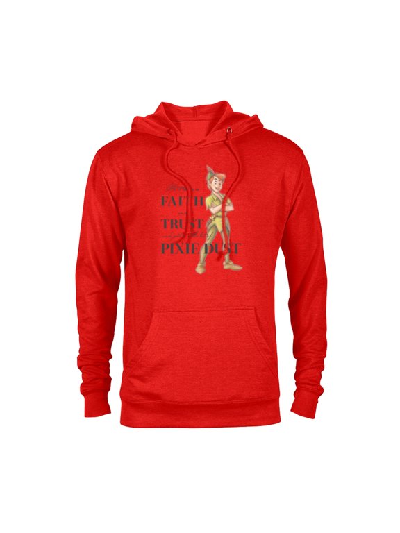 Disney 100 Anniversary Peter Pan D100 Quote Pixie Dust - Pullover Hoodie for Adults - Customized-Red