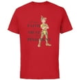 thumbnail image 1 of Disney 100 Anniversary Peter Pan D100 Quote Pixie Dust - Short Sleeve Cotton T-Shirt for Adults - Customized-Red, 1 of 5
