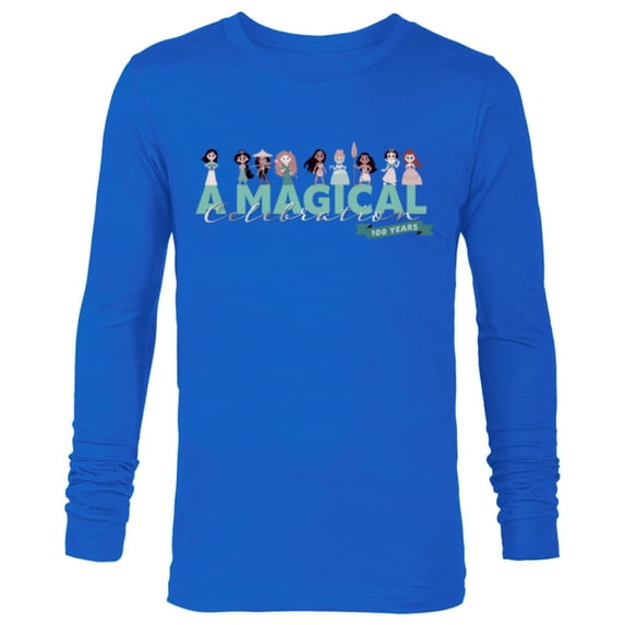 Disney 100 Anniversary Princess A Magical Celebration D100 - Long Sleeve T-Shirt for Men - Customized-Navy