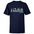 thumbnail image 1 of Disney 100 Anniversary Princess A Magical Celebration D100 - Short Sleeve T-Shirt for Kids - Customized-Navy, 1 of 5