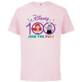 thumbnail image 1 of Disney 100 Anniversary The Little Mermaid Join the Fun D100 - Short Sleeve Cotton T-Shirt for Adults - Customized-Soft Pink, 1 of 5