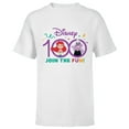thumbnail image 1 of Disney 100 Anniversary The Little Mermaid Join the Fun D100 - Short Sleeve T-Shirt for Kids - Customized-White, 1 of 5