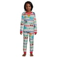 thumbnail image 1 of Disney 100 Boys' Cute Stripe Long Sleeve Top and Pants, 2-Piece Sleep Set, Sizes 4-12, 1 of 5