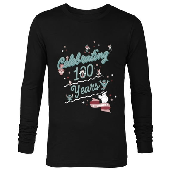Disney 100 Celebrating 100 Years of Wonder Muted Cute D100 - Long Sleeve T-Shirt for Men - Customized-Black