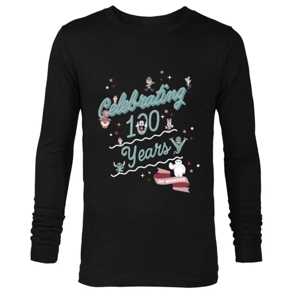 Disney 100 Celebrating 100 Years of Wonder Muted Cute D100 - Long Sleeve T-Shirt for Men - Customized-Black