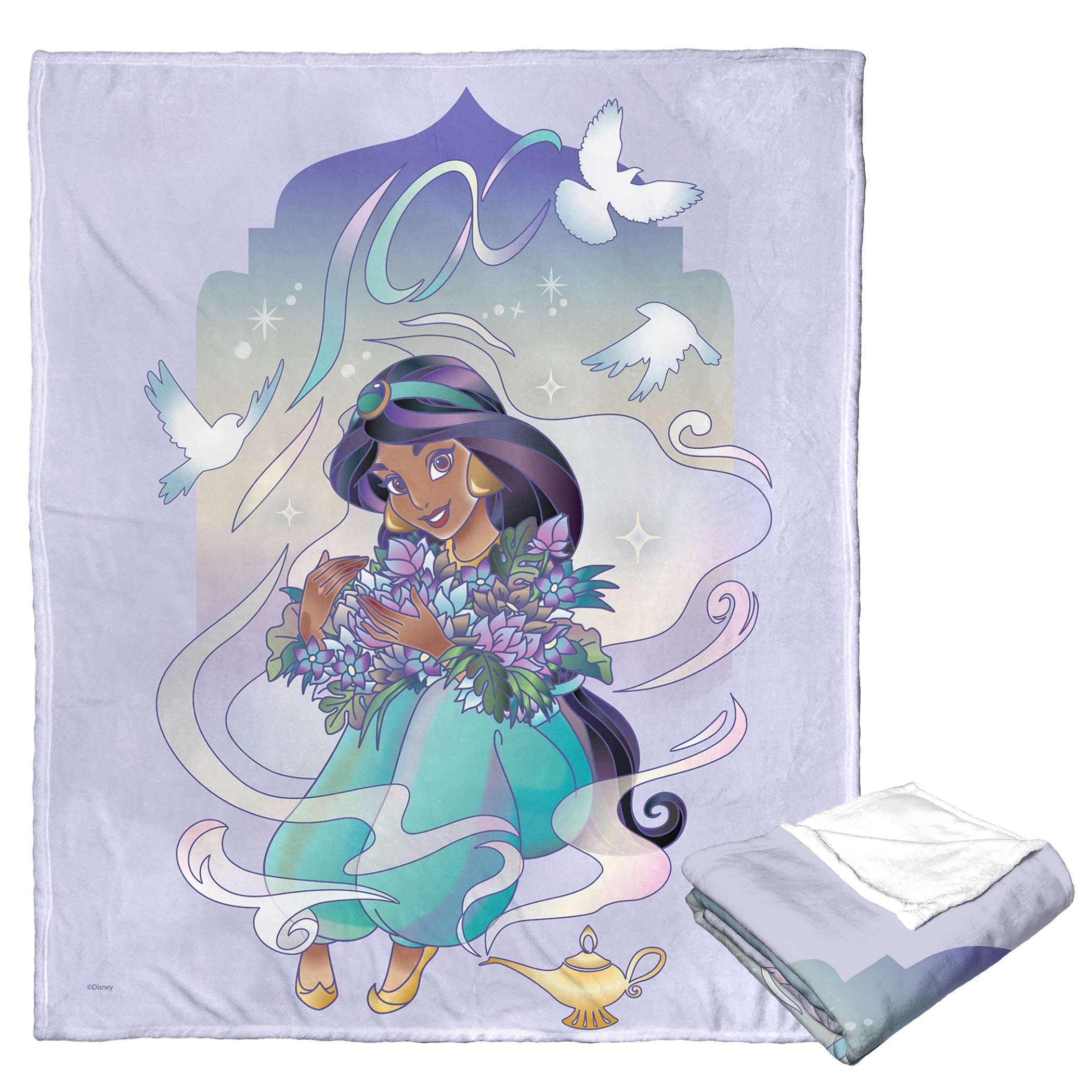 Disney 100 Celebration Jasmine Kids Silk Touch Throw Blanket, 50 x 60 ...