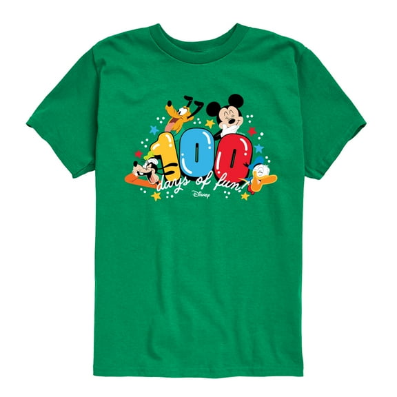 Disney - 100 Days Of Fun - Toddler And Youth Short Sleeve Graphic T-Shirt
