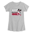 thumbnail image 1 of Disney - 100 Days of Cool Mickey - Toddler Girls Fitted Short Sleeve T-Shirt, 1 of 4