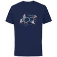 thumbnail image 1 of Disney 100 Disney Villains 100th Anniversary Muted Cute D100 - Short Sleeve Cotton T-Shirt for Adults - Customized-Navy, 1 of 5
