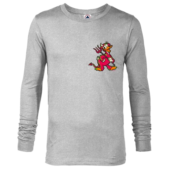 Disney 100 Donald Duck Halloween Classic Devil Costume D100 - Long Sleeve T-Shirt for Men - Customized-Athletic Heather