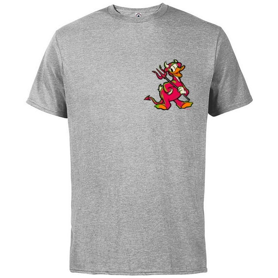 Disney 100 Donald Duck Halloween Classic Devil Costume D100 - Short Sleeve Cotton T-Shirt for Adults - Customized-Athletic Heather