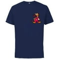 thumbnail image 1 of Disney 100 Donald Duck Halloween Classic Devil Costume D100 - Short Sleeve Cotton T-Shirt for Adults - Customized-Athletic Navy, 1 of 5