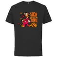thumbnail image 1 of Disney 100 Donald Duck Halloween Such a Little Devil Costume - Short Sleeve Cotton T-Shirt for Adults - Customized-Black, 1 of 5