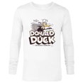 thumbnail image 1 of Disney 100 Donald Duck Quackin’ Around Retro Vintage D100 - Long Sleeve T-Shirt for Men - Customized-White, 1 of 5