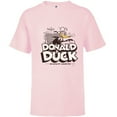 thumbnail image 1 of Disney 100 Donald Duck Quackin’ Around Retro Vintage D100 - Short Sleeve T-Shirt for Kids - Customized-Soft Pink, 1 of 5