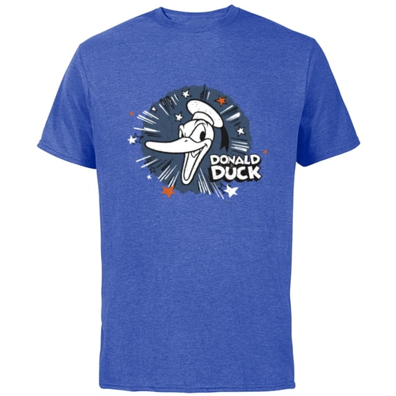 Disney 100 Donald Duck Quackin’ Mad Retro Vintage D100 - Short Sleeve Cotton T-Shirt for Adults - Customized-Royal Heather