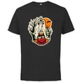 thumbnail image 1 of Disney 100 Donald Duck Trick or Treat Ghosts Halloween D100 - Short Sleeve Cotton T-Shirt for Adults - Customized-Black, 1 of 5