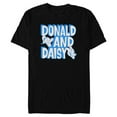 thumbnail image 1 of Disney 100 Donald and Daisy Happy Faces D100 - Short Sleeve Blended T-Shirt for Adults - Customized-Black, 1 of 5
