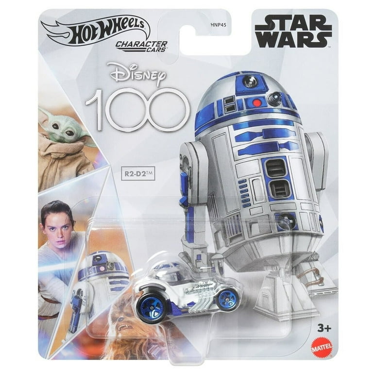 Disney 100 Edition Hot Wheels Character Car, Star Wars R2-D2