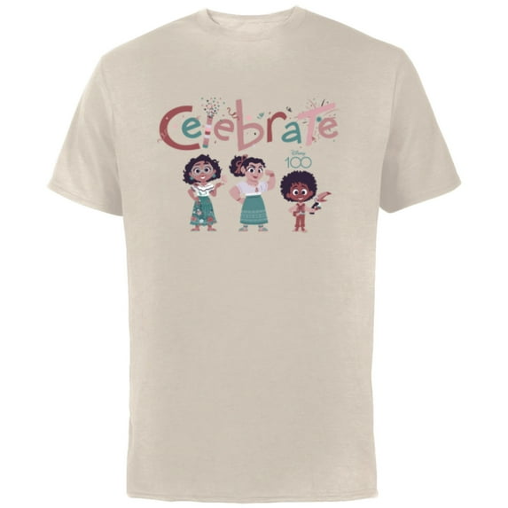 Disney 100 Encanto Celebrate Anniversary Muted Cute D100 - Short Sleeve Cotton T-Shirt for Adults - Customized-Natural
