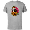 thumbnail image 1 of Disney 100 Figaro Jack-o’-Lantern Classic Halloween D100 - Short Sleeve Cotton T-Shirt for Adults - Customized-Athletic Heather, 1 of 5
